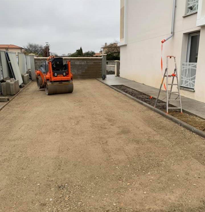 Réalisation d'allées à Créon